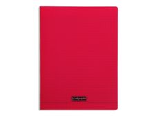 Calligraphe 8000 - Cahier polypro A4 (21x29,7cm) - 192 pages - grands carreaux (Seyes) - rouge