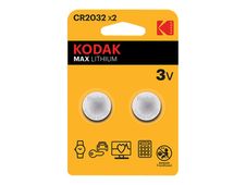 Kodak MAX - CR2032 - Batterie 2 x CR2032 - Li/MnO2 - 210 mAh