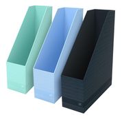 Oxford Harmonia - Porte revue - Dos 90 mm - Disponible en 3 coloris : bleu pastel, vert amande et noir bleuté