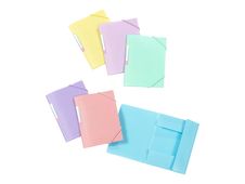 Viquel Rainbow Pastel - Chemise à 3 rabats - 12 x 16 cm - disponible dans différentes couleurs