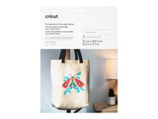 Cricut - 5 feuilles de transfert thermocollantes - pour tissus clairs - A4 - blanc