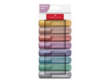 Faber-Castell Metallic - Pack de 8 surligneurs - couleurs assorties - encre à l'eau - 1-5 mm 