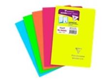 Clairefontaine Koverbook Neon - Carnet polypro 11 x 17 cm - 96 pages - petits carreaux (5x5mm) - disponible dans différentes couleurs