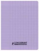 Conquérant Classique - Cahier polypro 24 x 32 cm - 96 pages - grands carreaux (Seyes) - lilas