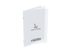 Conquérant Classique - Cahier de dessin polypro 24 x 32 cm - 96 pages blanches - transparent