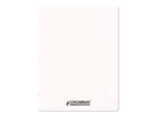 Conquérant - Cahier couverture personnalisable - 24 x 32 cm - 96 pages - grands carreaux (Seyes) - blanc cartonné