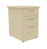 Caisson HT bureau - steely/stelly manager - Profondeur 60 cm - erable - top erable