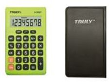Truly 283 - calculatrice de poche - 8 chiffres - vert