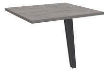 Retour direct pour bureau Steely - L80 - pied carbone - plateau chêne gris
