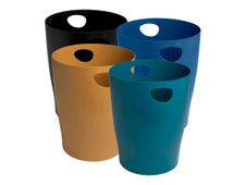 Exacompta ECOBIN NEO DECO - Corbeille à papier - 15 L - poignées - polypropylène (PP) - disponible en différents coloris