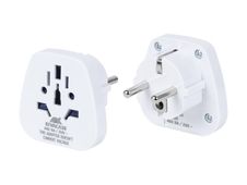 Riva Case Alamillo Travel adapter World to EU - Adaptateur pour prise d'alimentation - tripolaire (F) pour power CEE 7/7 (M) - 100-250 V - 10 A
