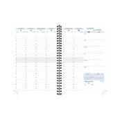 Exacompta All-In-One Horizons - Recharge pour agenda - 2025 - semainier - reliure à anneaux métalliques - 20 W - 150 x 210 mm - noir