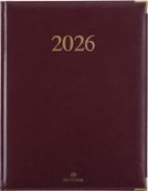 Agenda Kiev - 1 semaine sur 2 pages - 22 x 28 cm - bordeaux - Oberthur