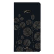 Agenda de poche Astoria - 1 semaine sur 2 pages - 9,5 x 17 cm - noir - Oberthur