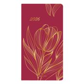 Agenda de poche Astoria - 1 semaine sur 2 pages - 9,5 x 17 cm - orange - Oberthur