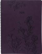 Agenda à spirale Primrose - 1 semaine sur 2 pages - 22 x 28 cm - lilas - Oberthur