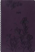 Agenda à spirale Primrose - 1 semaine sur 2 pages - 17 x 24,5 cm - lilas - Oberthur