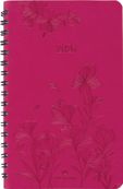 Agenda de poche spiralé Primrose - 1 semaine sur 2 pages - 10 x 15 cm - fuchsia - Oberthur