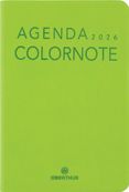 Agenda Colornote - 1 semaine sur 2 pages - 10 x 15 cm - vert pomme - Oberthur