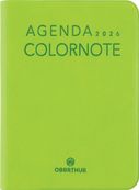 Agenda Colornote - 1 semaine sur 2 pages - 7,5 x 10,5 cm - vert pomme - Oberthur