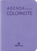 Agenda Colornote - 1 semaine sur 2 pages - 7,5 x 10,5 cm - lilas - Oberthur