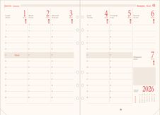 Oberthur - Recharge pour organiseur - 1 semaine sur 2 pages (semainier international) - 14,5 x 23,5 cm