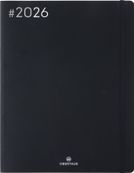 Agenda Flex - 1 semaine sur 2 pages - 22 x 28 cm - noir - Oberthur