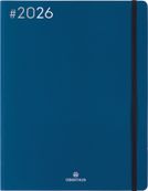 Agenda Flex - 1 semaine sur 2 pages - 22 x 28 cm - bleu marine - Oberthur