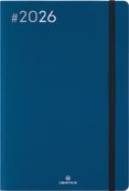 Agenda Flex - 1 semaine sur 2 pages - 17 x 24,5 cm - bleu marine - Oberthur