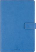 Agenda à spirale Milano - 1 semaine sur 2 pages - 17 x 24,5 cm - bleu denim - Oberthur