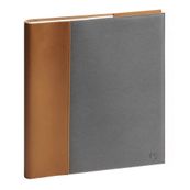 Exacompta Denim - Agenda - 2025 - semainier - reliure à anneaux métalliques - 160 x 240 mm - papier ivoire - couverture grise