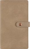 Agenda à spirale Ramatuelle - 1 semaine sur 2 pages - 9,5 x 17,5 cm - taupe - Oberthur