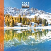 Calendrier mensuel 30x30 cm - 16 mois - Alpes