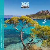 Calendrier mensuel 30x30 cm - 16 mois - Côte d'Azur