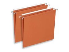 Oxford DEFI Flex - 25 Dossiers suspendu Kraft pour tiroirs - DOS 30 mm - A4 - orange