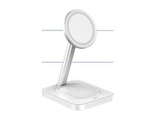 Force Power - Chargeur induction + adaptateur secteur - 15 Watt (USB) - blanc