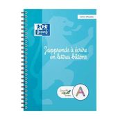 SERPODILE - Cahier d'apprentissage spiralé majuscule bâton - A5 - 44 pages -effaçable avec 1 stylo