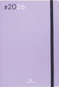 Agenda Flex - 1 semaine sur 2 pages - 17 x 24,5 cm - lilas - Oberthur