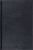 Agenda London - 1 semaine sur 2 pages - 17 x 24,5 cm - noir - Oberthur