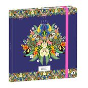 Quo Vadis Catalina Estrada - Agenda JAJ Executif - 2025 - semainier - standard / M - 160 x 160 mm - portrait - papier blanc - nature - flowers - toucan - couvercle multicolore - carton