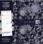 Calendrier Mensuel Oxford Romance - 1 mois sur 2 pages - 30x30 cm - disponible dans 4 décors - Hamelin