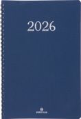 Agenda spiralé Galway - 1 semaine sur 2 pages - 19 x 24,5 cm - bleu marine - Oberthur