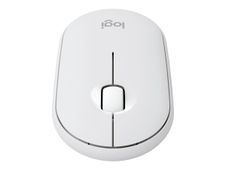 Logitech Pebble Mouse 2 M350s - Souris - optique - 3 boutons - sans fil - Bluetooth 5.2 LE - blanc