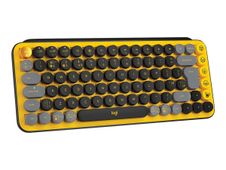 Logitech POP Keys - Clavier - sans fil - Bluetooth LE, Bluetooth 5.1 - Français - Brown - Tactile - explosion