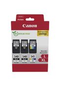 Canon 540L/CL-541XL - Pack de 3 - noir x2, couleur (cyan, magenta, jaune) - cartouche d'encre originale -