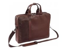 Oberthur Oregon - Sacoche pour ordinateur portable - 17.3" - brun