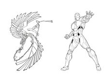 15 minutes par coloriage - Marvel