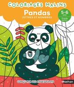 Coloriages malins - Pandas : lettres et nombres - 5-6 ans GS