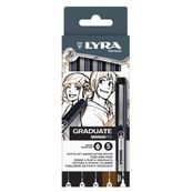 LYRA Graduate Set feutres noir 5 pièces