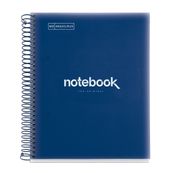 Notebook Emotions, Couverture souple, A5, lignes horizontales 7 mm, 120 feuilles de 5 couleurs, Miquelrius, Bleu Ciel.
